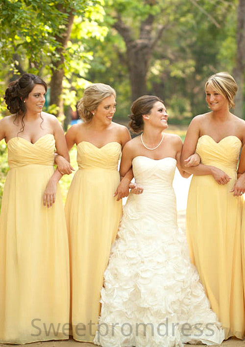 Pleated Sweetheart Floor-Length Stylish A-Line Combination Bridesmaid Dresseses Willa DHP0025531