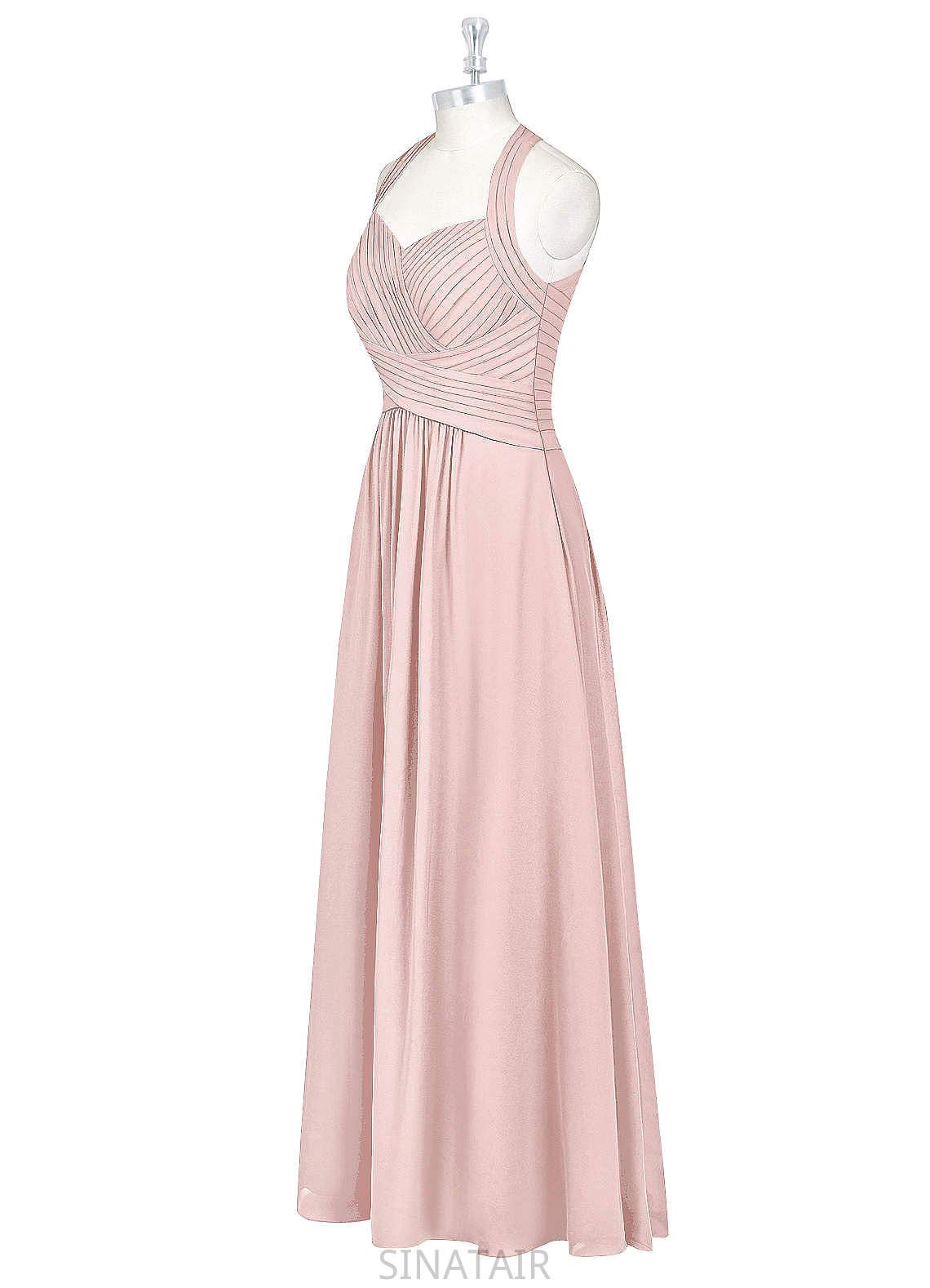 Dylan Sleeveless Floor Length A-Line/Princess Natural Waist Scoop Bridesmaid Dresses