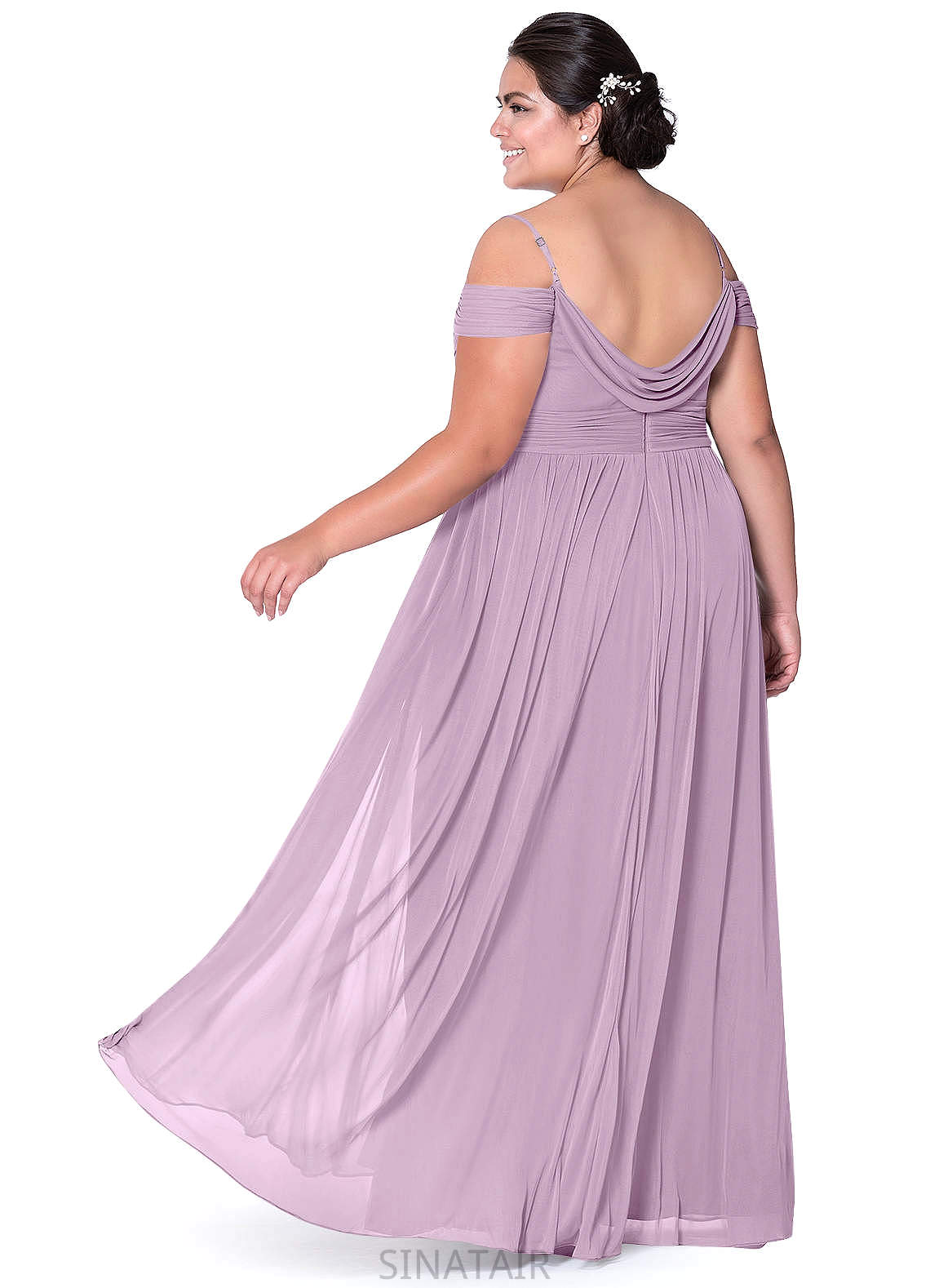 Jayla Sleeveless One Shoulder Natural Waist A-Line/Princess Floor Length Bridesmaid Dresses