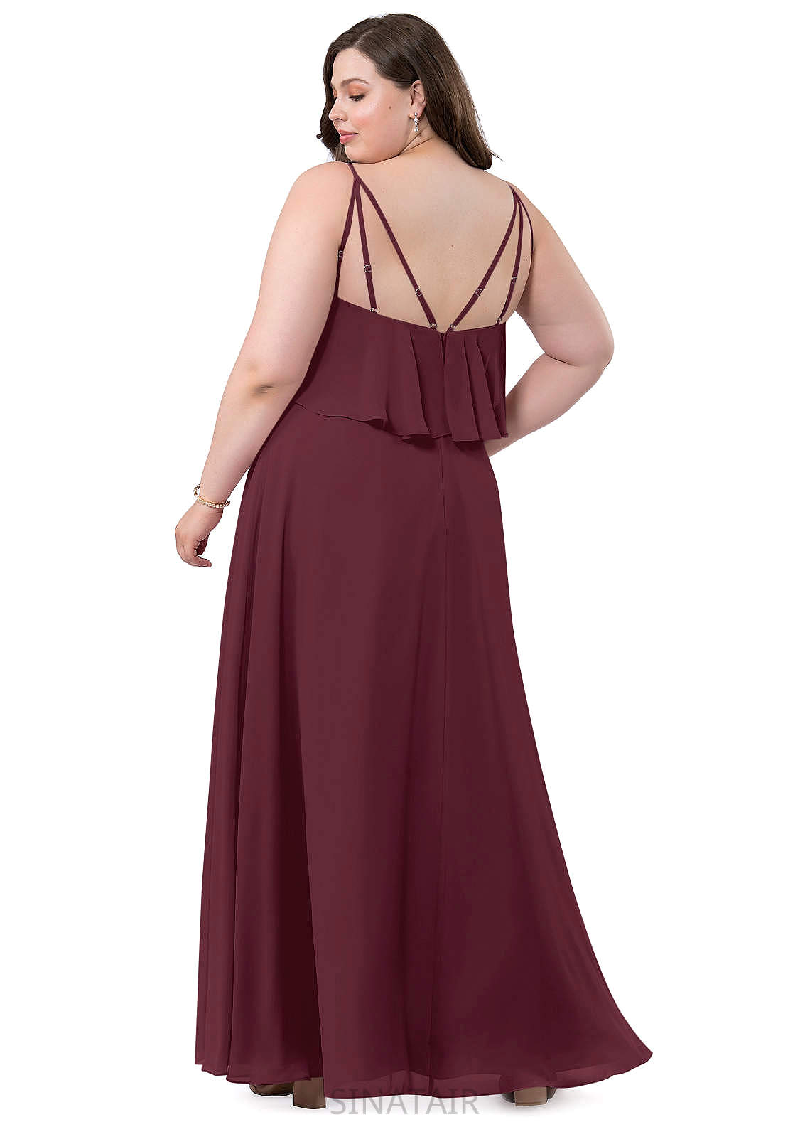 Emmy Floor Length Sleeveless A-Line/Princess Natural Waist Scoop Bridesmaid Dresses