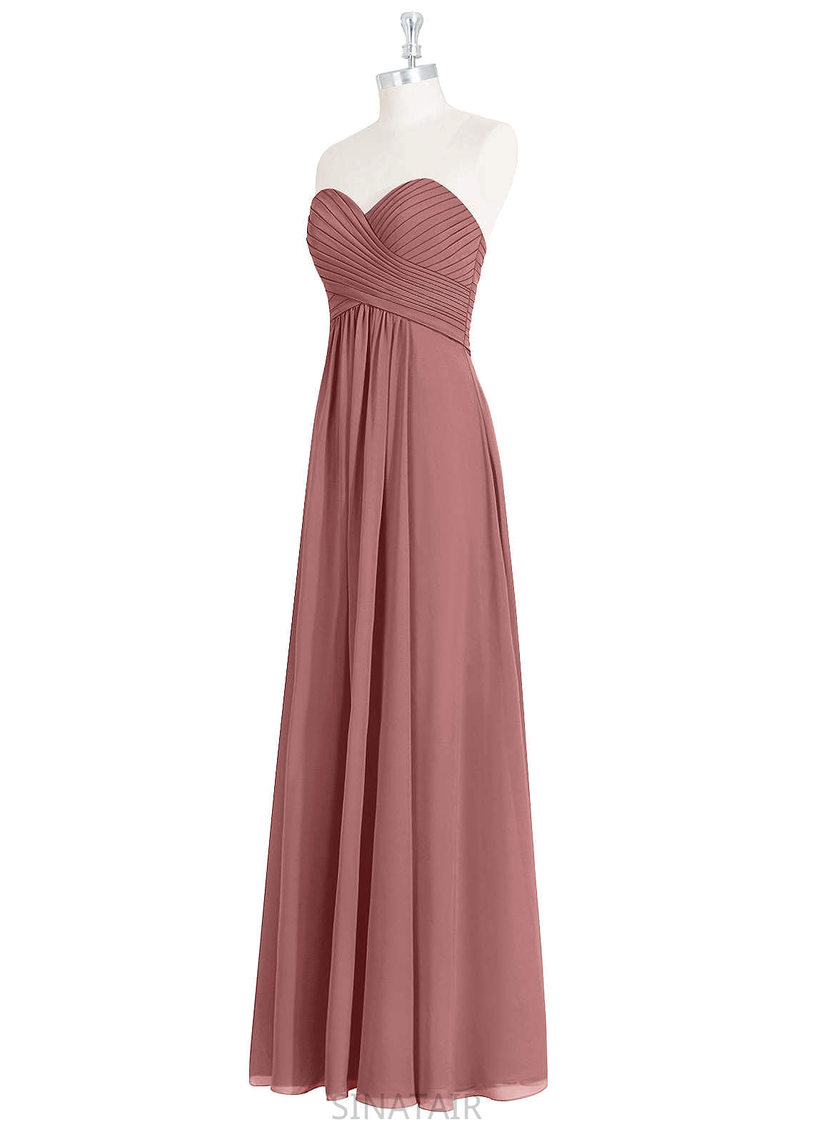 Micaela Natural Waist V-Neck A-Line/Princess Sleeveless Floor Length Bridesmaid Dresses