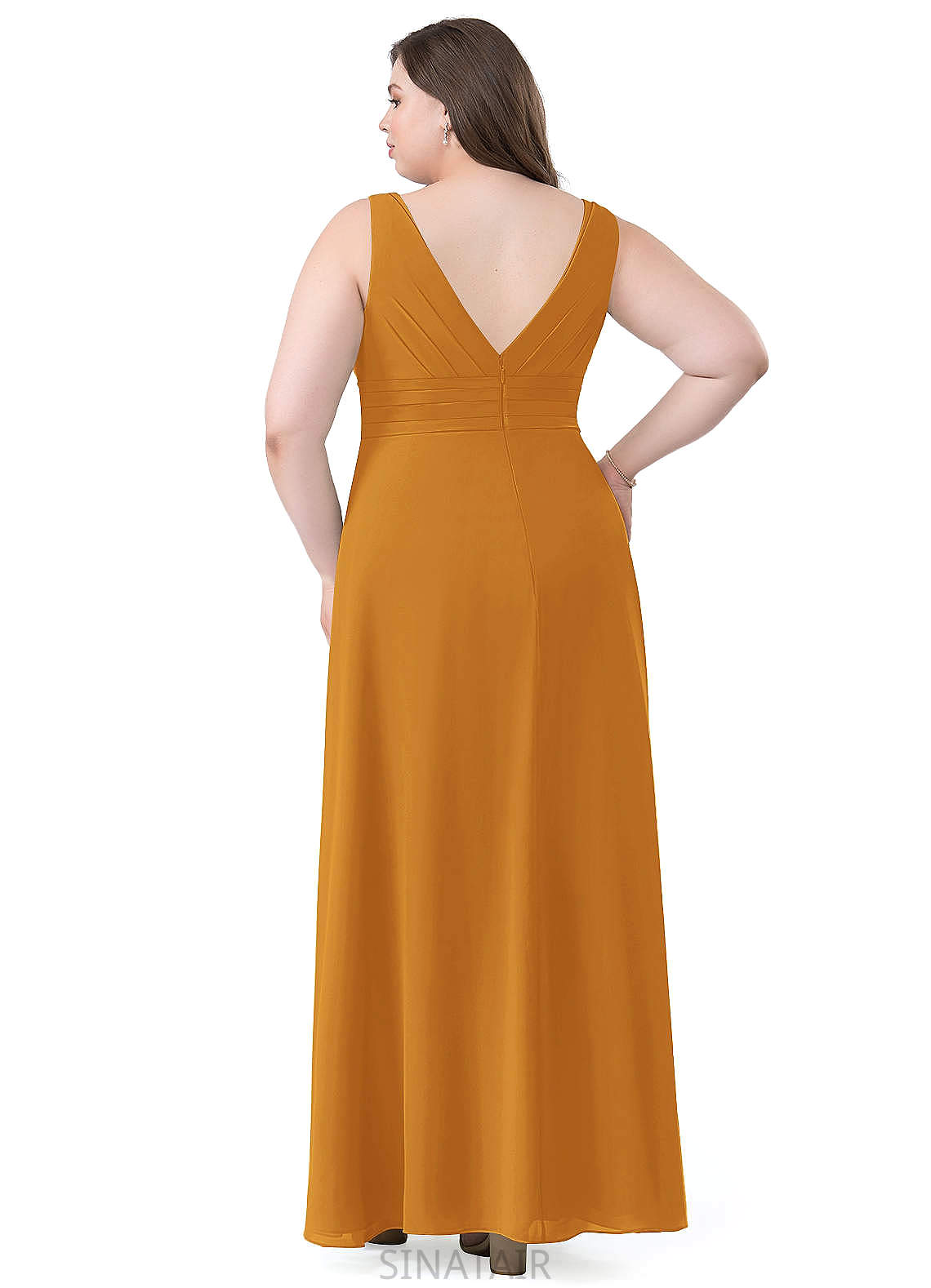 Jane Sleeveless Off The Shoulder Floor Length Natural Waist A-Line/Princess Bridesmaid Dresses