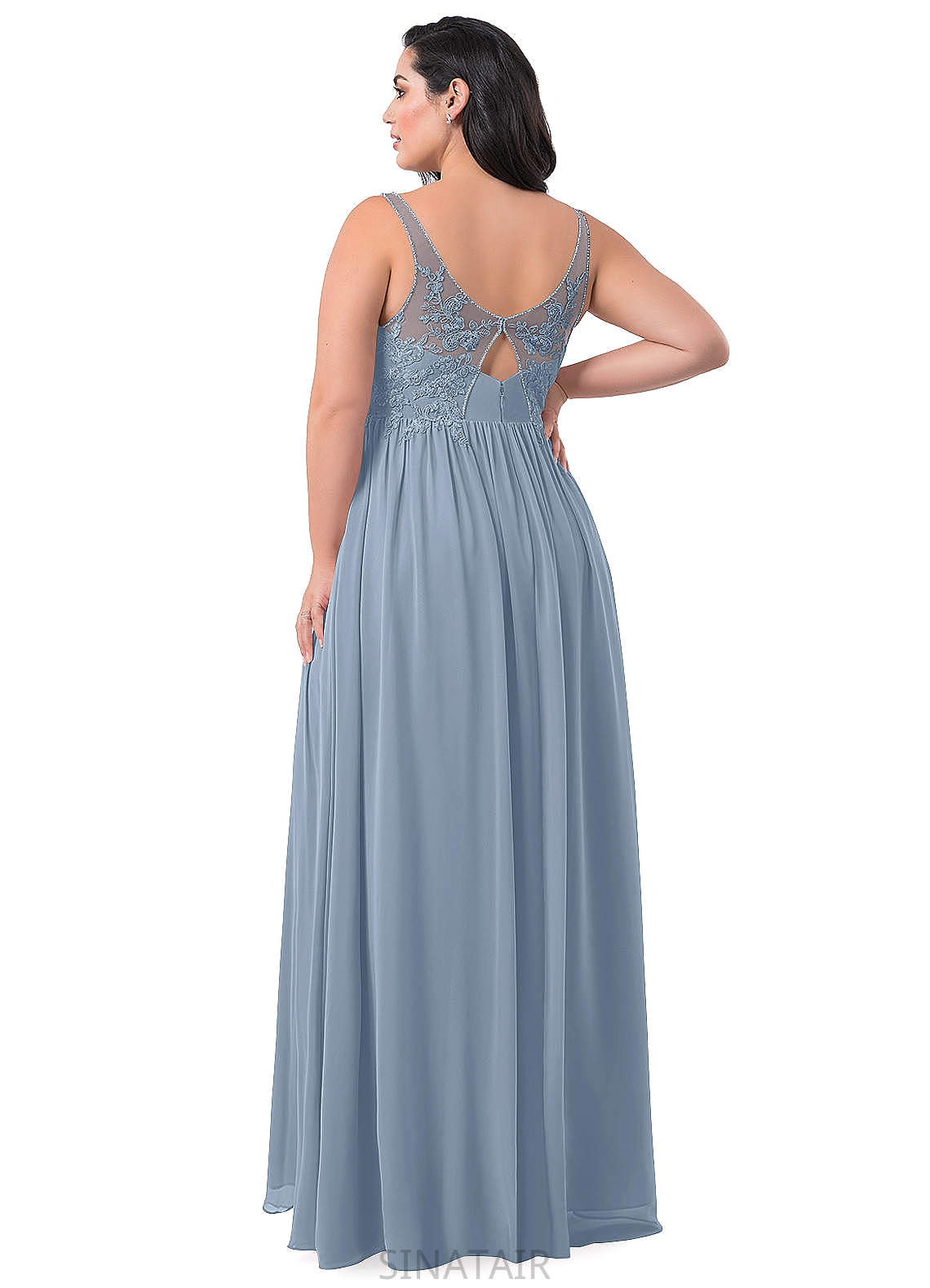 Leila A-Line/Princess Short/Mini Natural Waist Scoop Sleeveless Bridesmaid Dresses