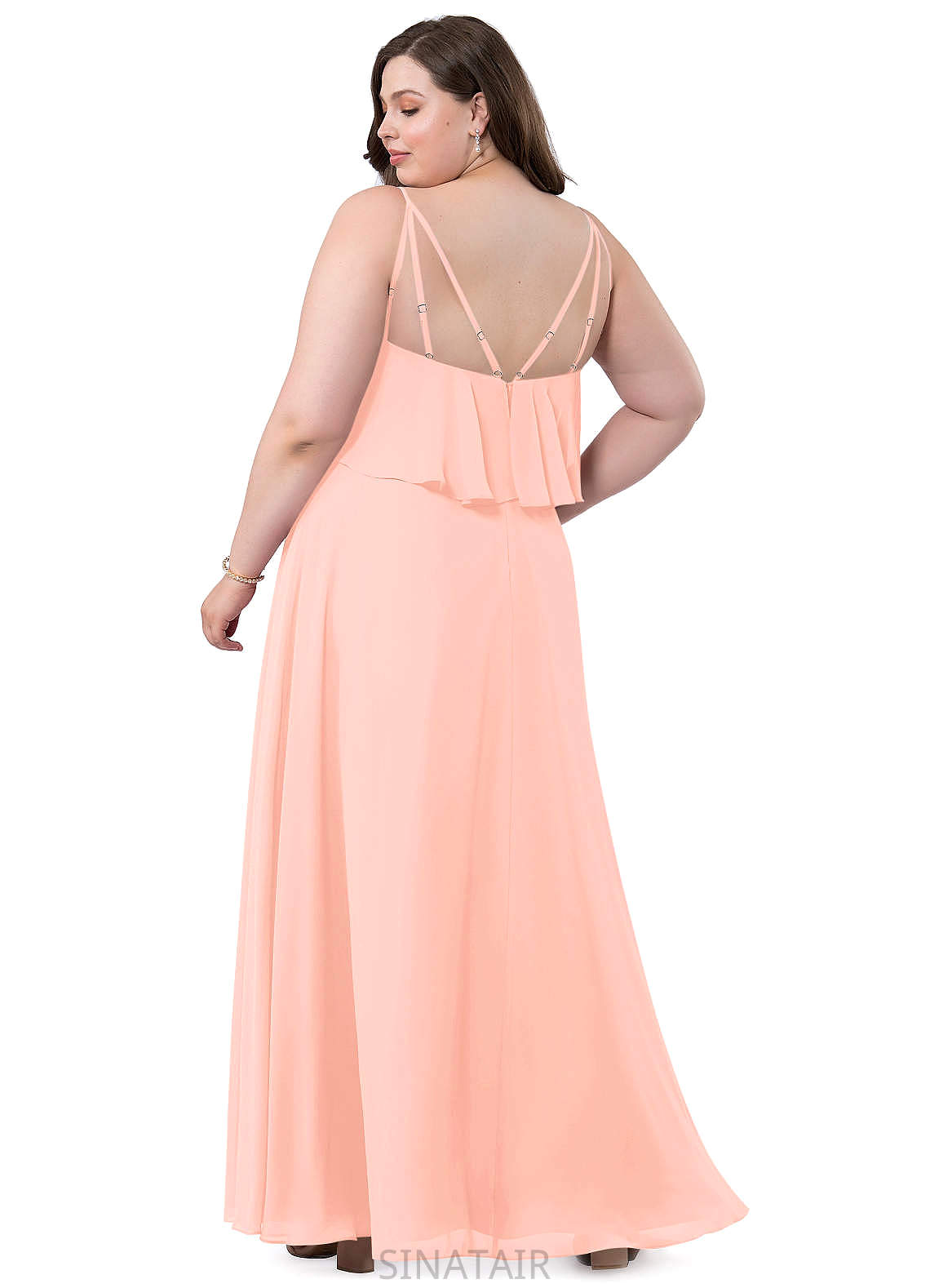 Karly Natural Waist One Shoulder Floor Length A-Line/Princess Sleeveless Bridesmaid Dresses