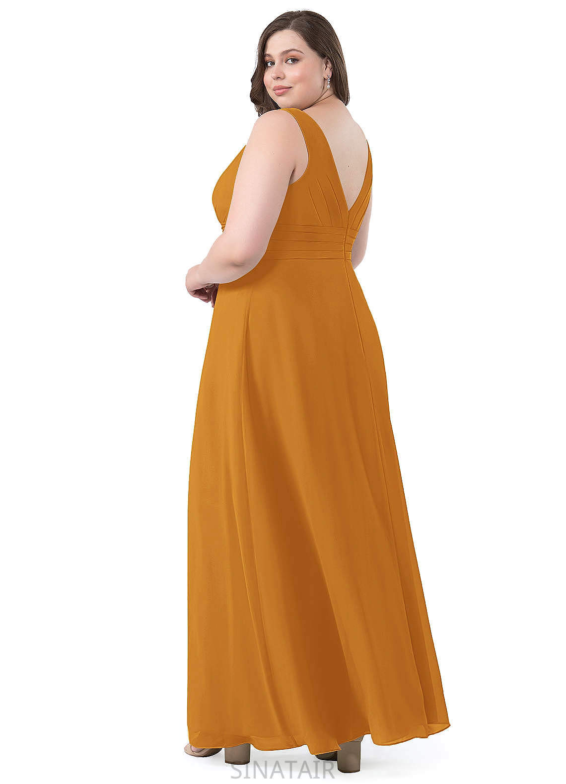 Jane Sleeveless Off The Shoulder Floor Length Natural Waist A-Line/Princess Bridesmaid Dresses