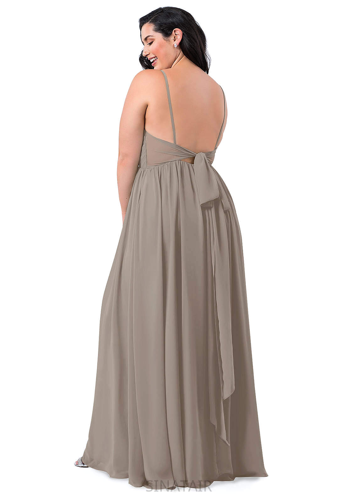 Kaydence Floor Length A-Line/Princess V-Neck Natural Waist Sleeveless Bridesmaid Dresses