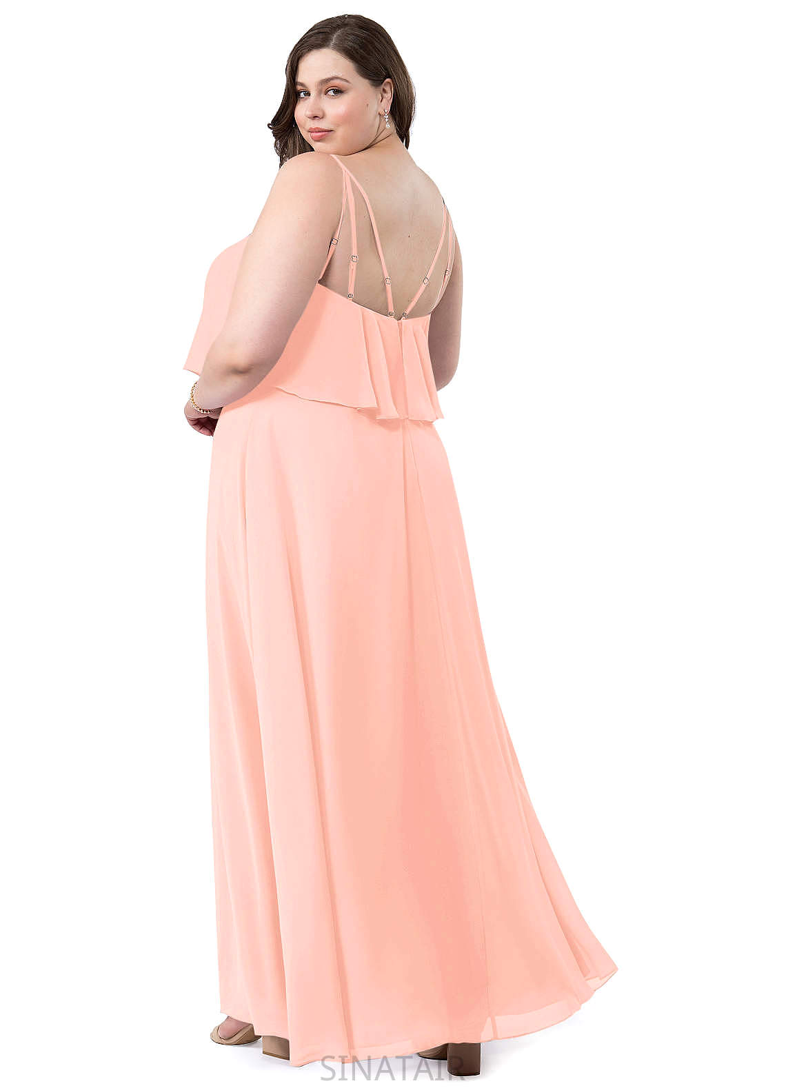 Karly Natural Waist One Shoulder Floor Length A-Line/Princess Sleeveless Bridesmaid Dresses