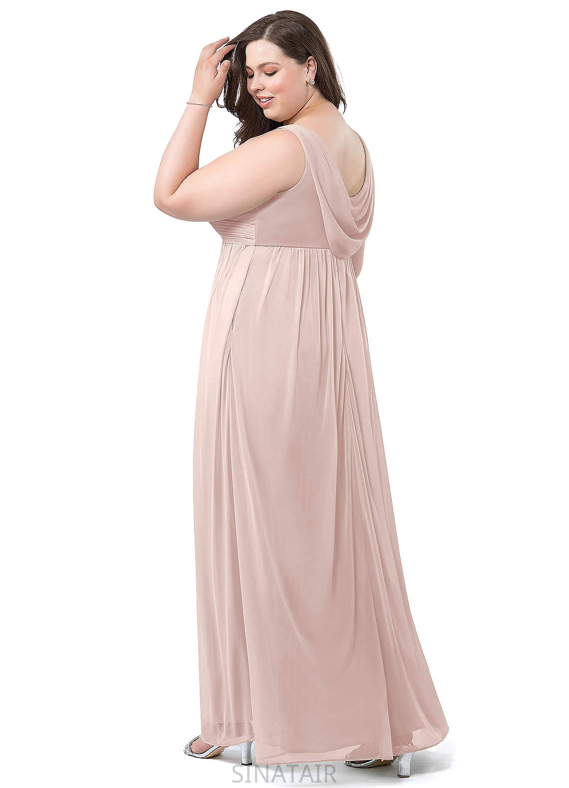 Kaitlynn Sleeveless Scoop A-Line/Princess Natural Waist Floor Length Bridesmaid Dresses