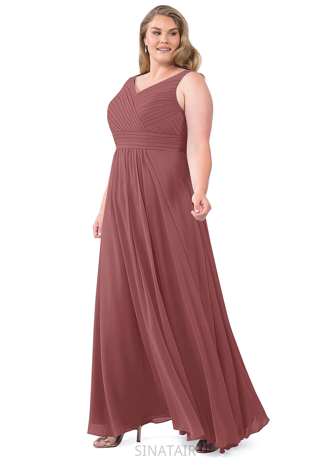 Zoey A-Line/Princess Natural Waist Spaghetti Staps Floor Length Off The Shoulder Sleeveless Bridesmaid Dresses