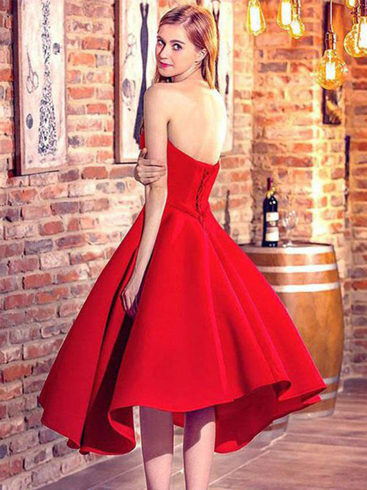 2024 Ball Gown Sweetheart Homecoming Dresses Hilda Lace Sleeveless Up Tea-Length