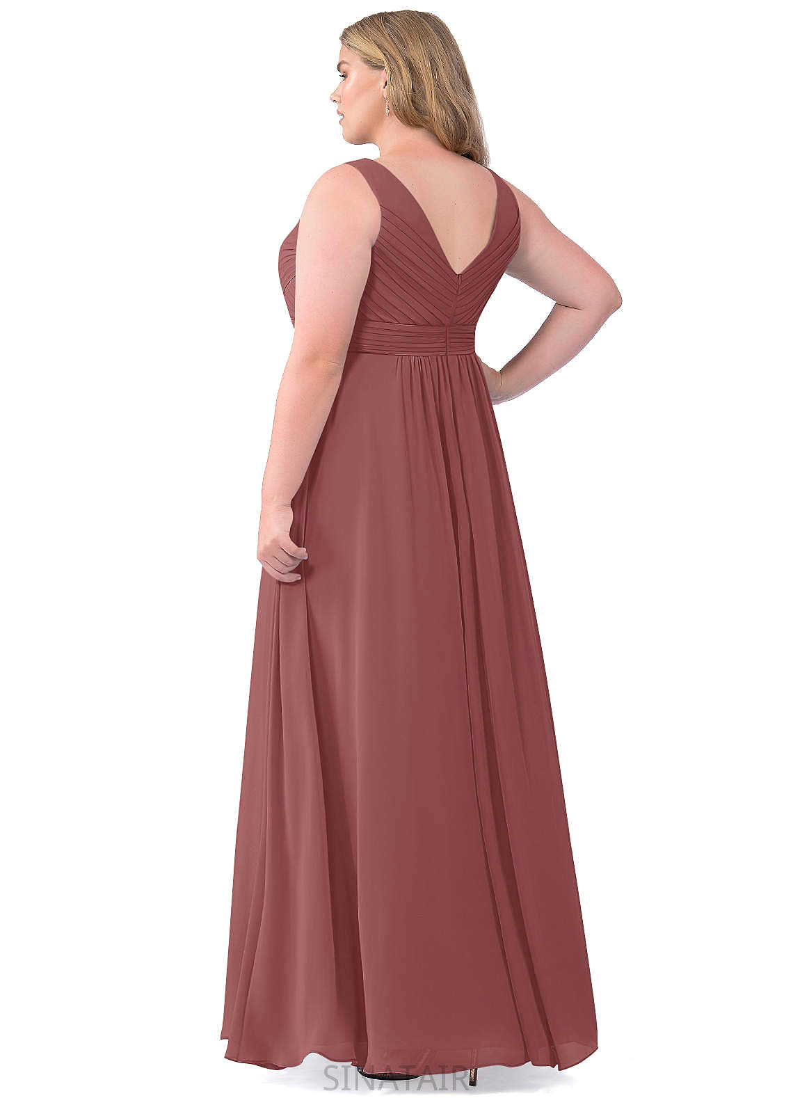 Zoey A-Line/Princess Natural Waist Spaghetti Staps Floor Length Off The Shoulder Sleeveless Bridesmaid Dresses