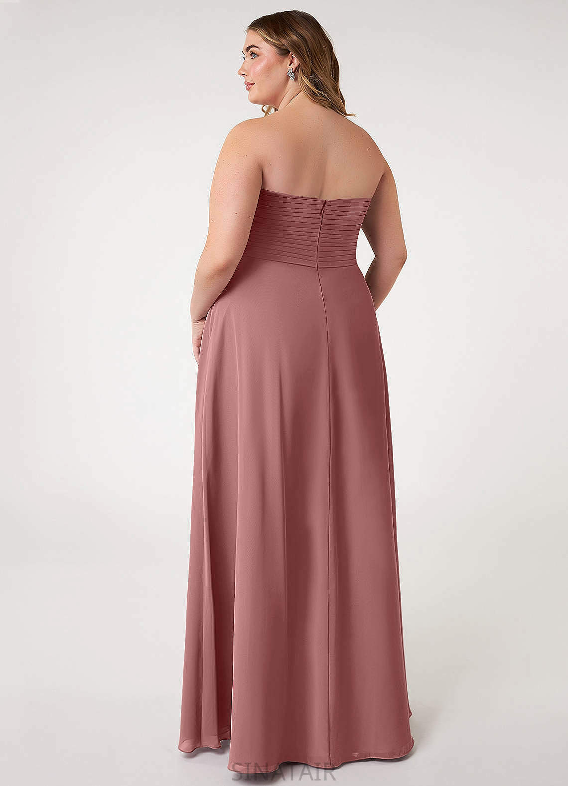 Viv A-Line/Princess V-Neck Sleeveless Natural Waist Floor Length Bridesmaid Dresses