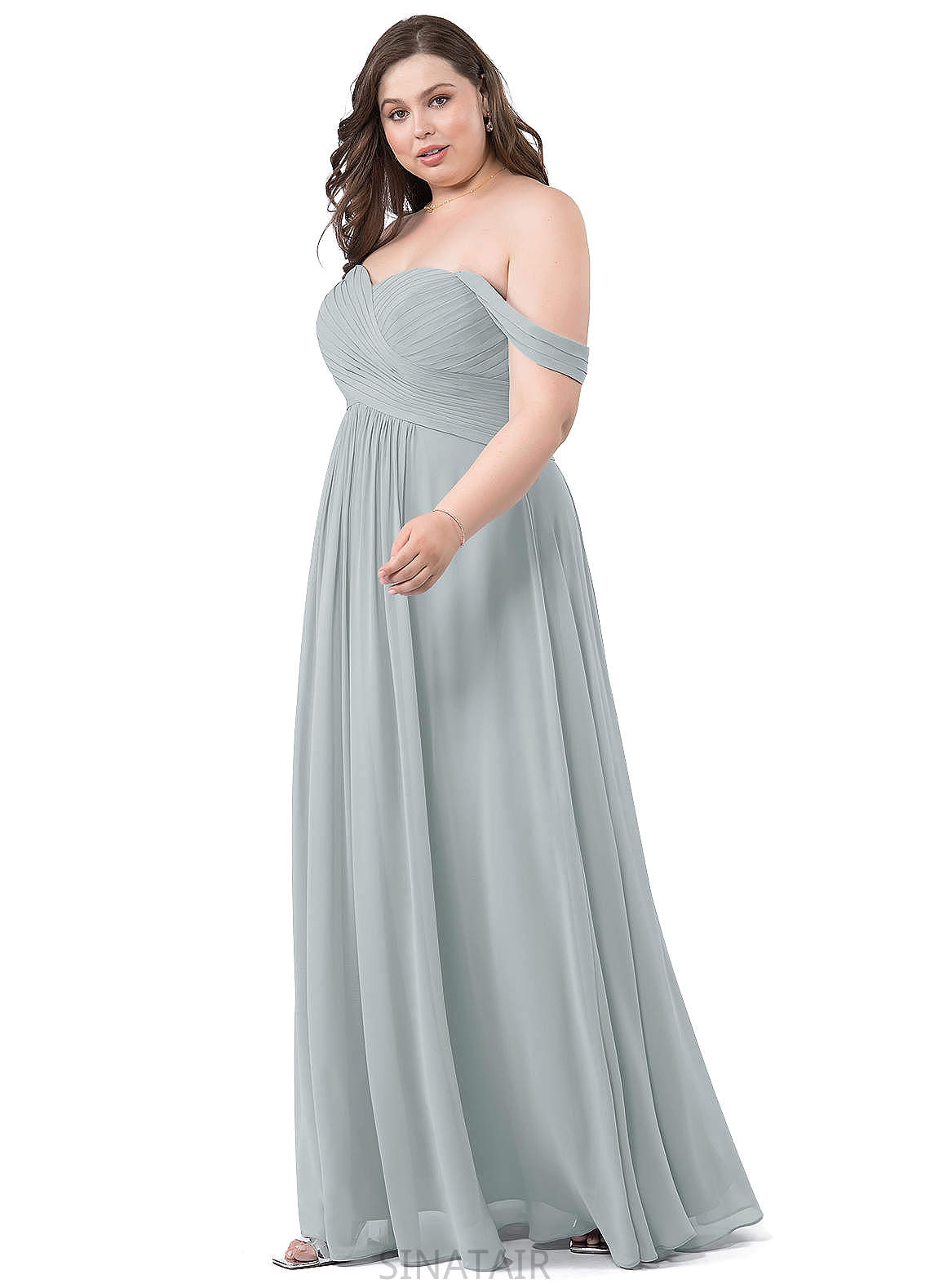 Dominique Velvet Sleeveless Floor Length One Shoulder Trumpet/Mermaid Natural Waist Bridesmaid Dresses