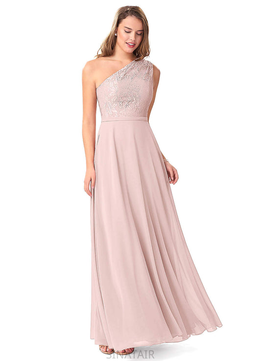 Jazmine Sleeveless A-Line/Princess Floor Length V-Neck Bridesmaid Dresses