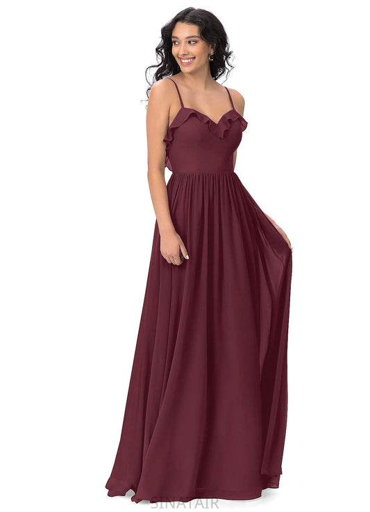 Ana Natural Waist Velvet Sleeveless Floor Length Trumpet/Mermaid Bridesmaid Dresses