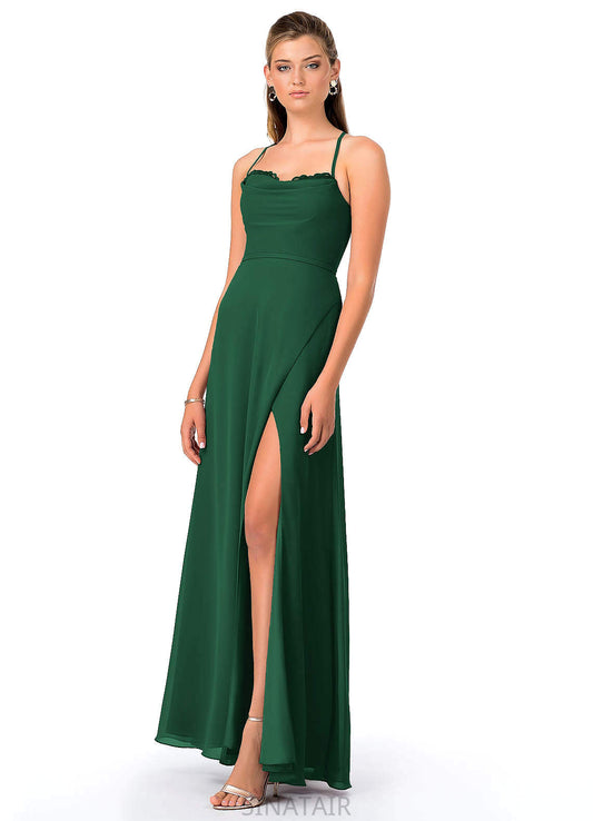 Kenya Natural Waist V-Neck A-Line/Princess Knee Length Sleeveless Bridesmaid Dresses