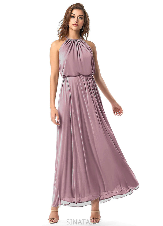 Alexa Natural Waist Sleeveless One Shoulder High Low A-Line/Princess Bridesmaid Dresses