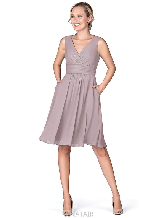 Angel Sleeveless Natural Waist Scoop Floor Length A-Line/Princess Bridesmaid Dresses