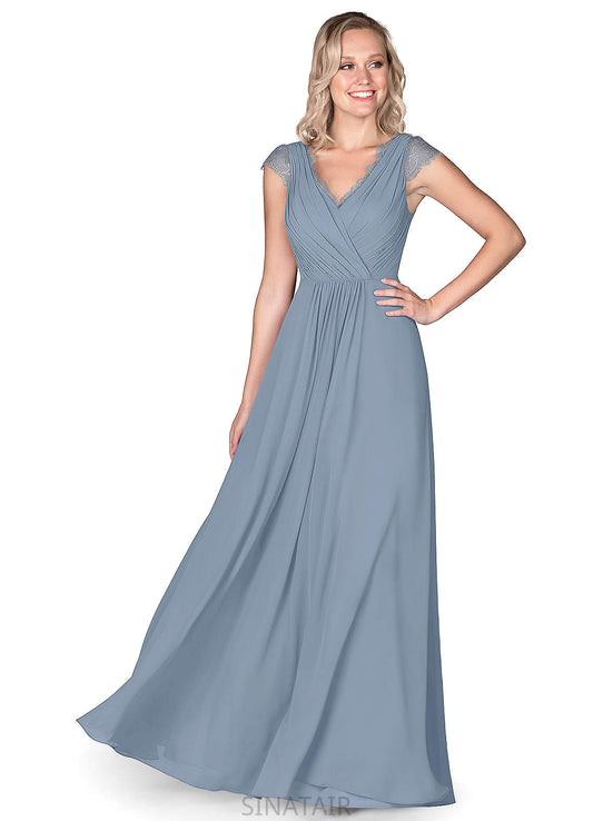 Fernanda Natural Waist Sleeveless Floor Length A-Line/Princess Sweetheart Tulle Bridesmaid Dresses