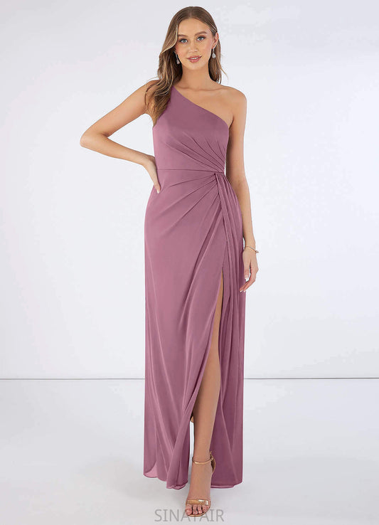 Regan A-Line/Princess Natural Waist Straps Sleeveless Floor Length Bridesmaid Dresses