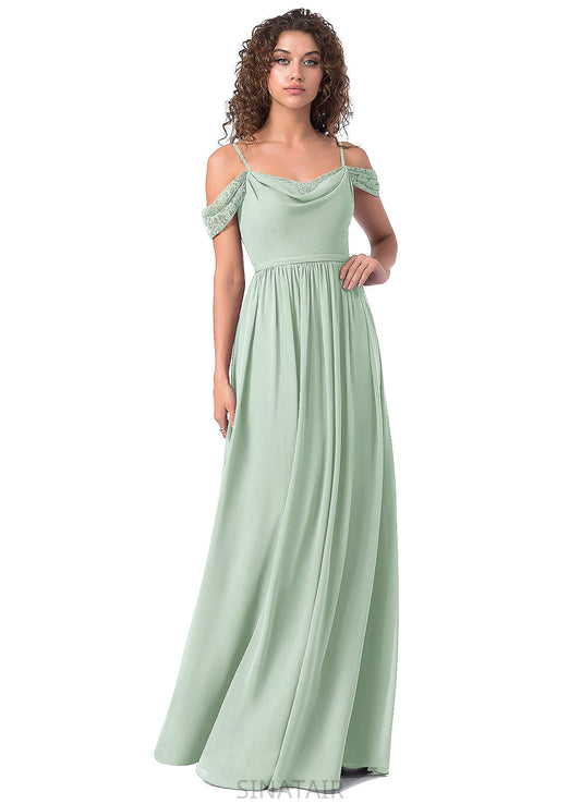 Kaliyah Spaghetti Staps Empire Waist Sleeveless A-Line/Princess Floor Length Bridesmaid Dresses