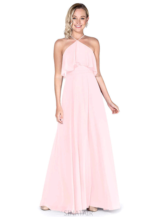 Dayanara Natural Waist Floor Length A-Line/Princess Sleeveless Bridesmaid Dresses