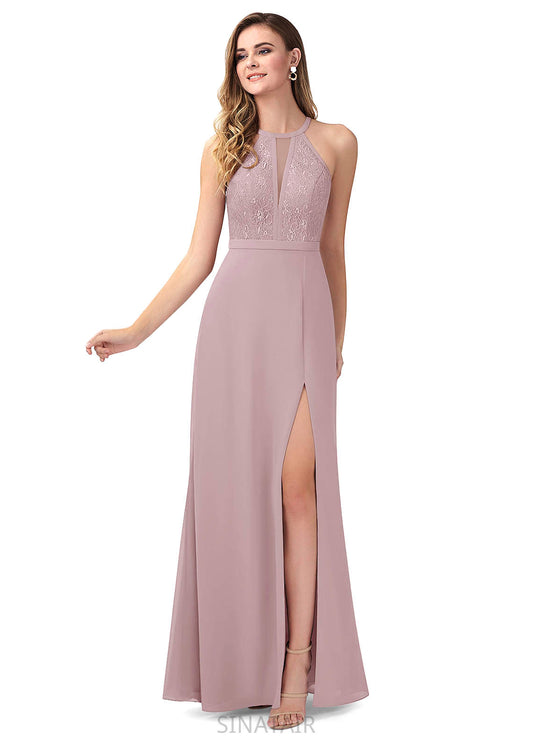 Johanna Natural Waist Floor Length Off The Shoulder A-Line/Princess Sleeveless Bridesmaid Dresses