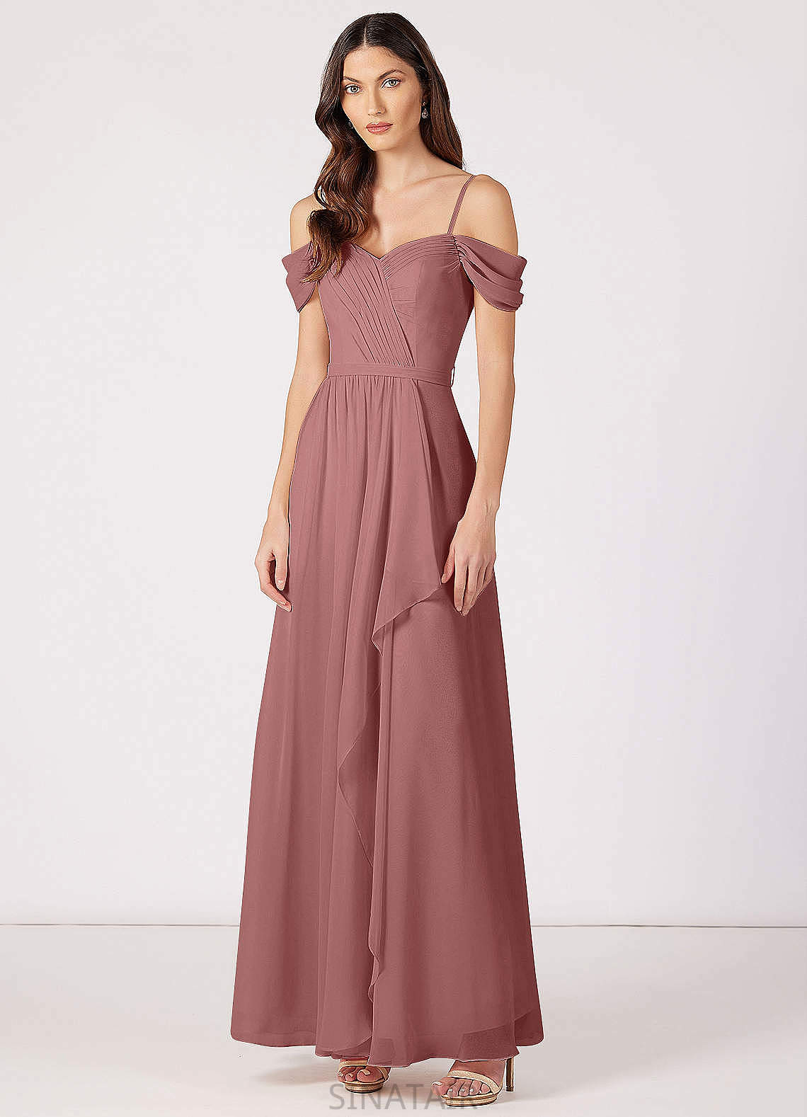 Jan A-Line/Princess Floor Length Sleeveless V-Neck Bridesmaid Dresses