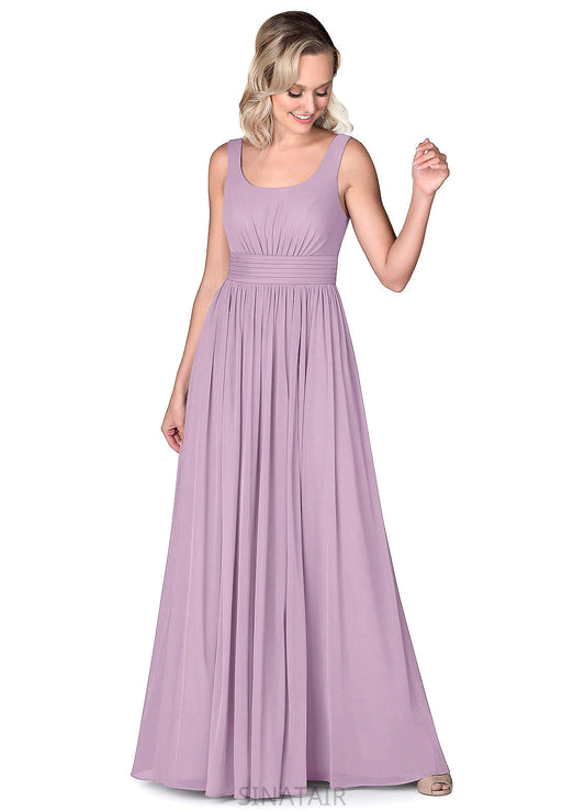 Serenity One Shoulder Floor Length A-Line/Princess Natural Waist Sleeveless Bridesmaid Dresses