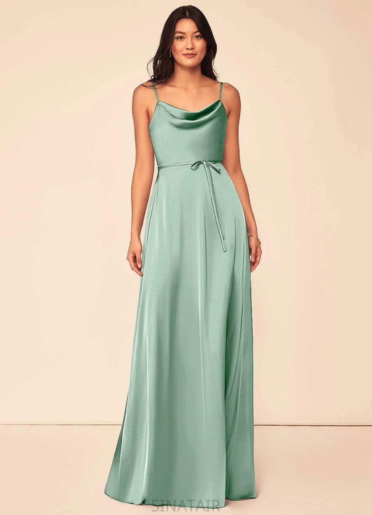 Alexis A-Line/Princess Natural Waist Sweetheart Sleeveless Floor Length Bridesmaid Dresses