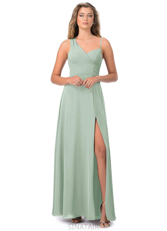 Giselle Natural Waist V-Neck Floor Length Sleeveless A-Line/Princess Bridesmaid Dresses