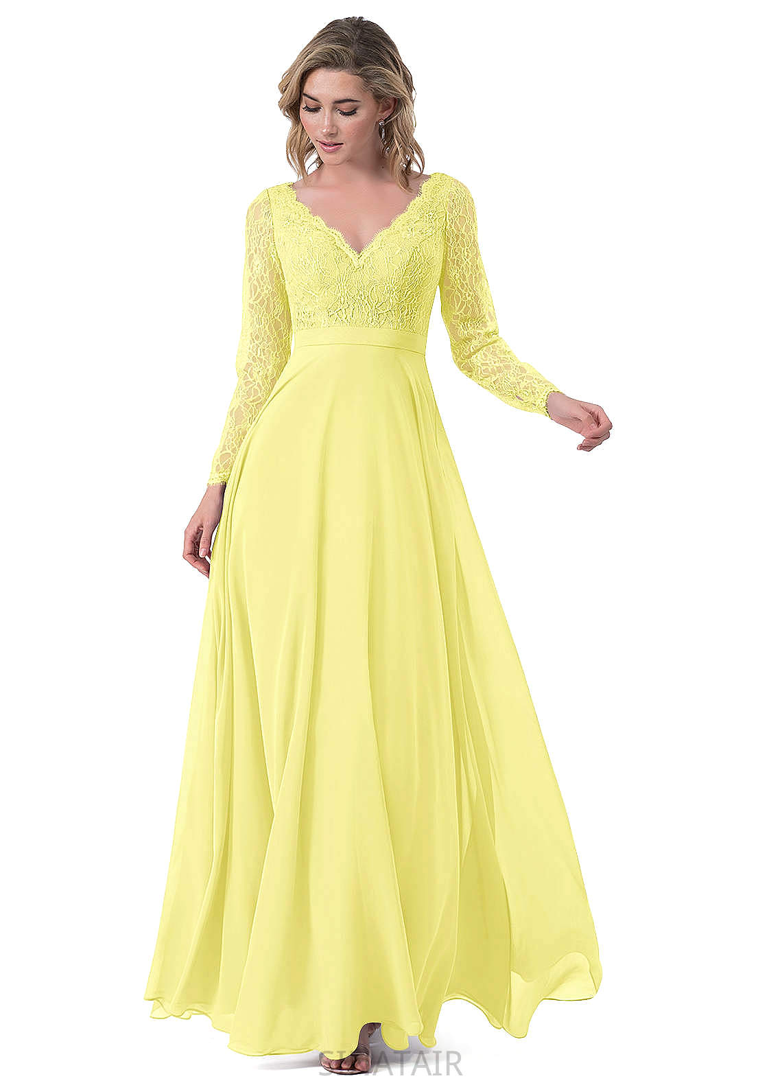 Vera Sleeveless A-Line/Princess Straps Natural Waist Floor Length Bridesmaid Dresses