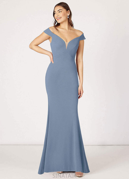 Lizeth Spaghetti Staps A-Line/Princess Floor Length Sleeveless Natural Waist Bridesmaid Dresses