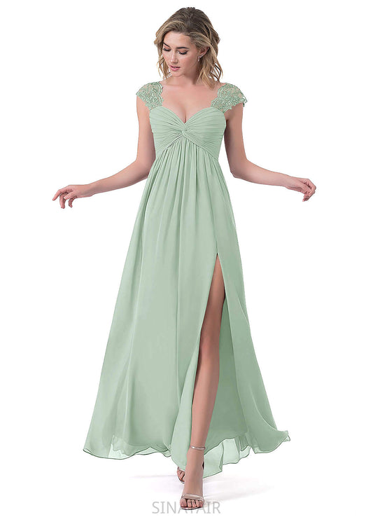 Kayden Floor Length Natural Waist A-Line/Princess Sleeveless Off The Shoulder Bridesmaid Dresses