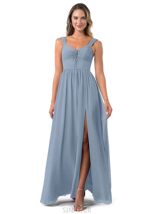 Athena High Low Natural Waist Scoop A-Line/Princess Sleeveless Bridesmaid Dresses