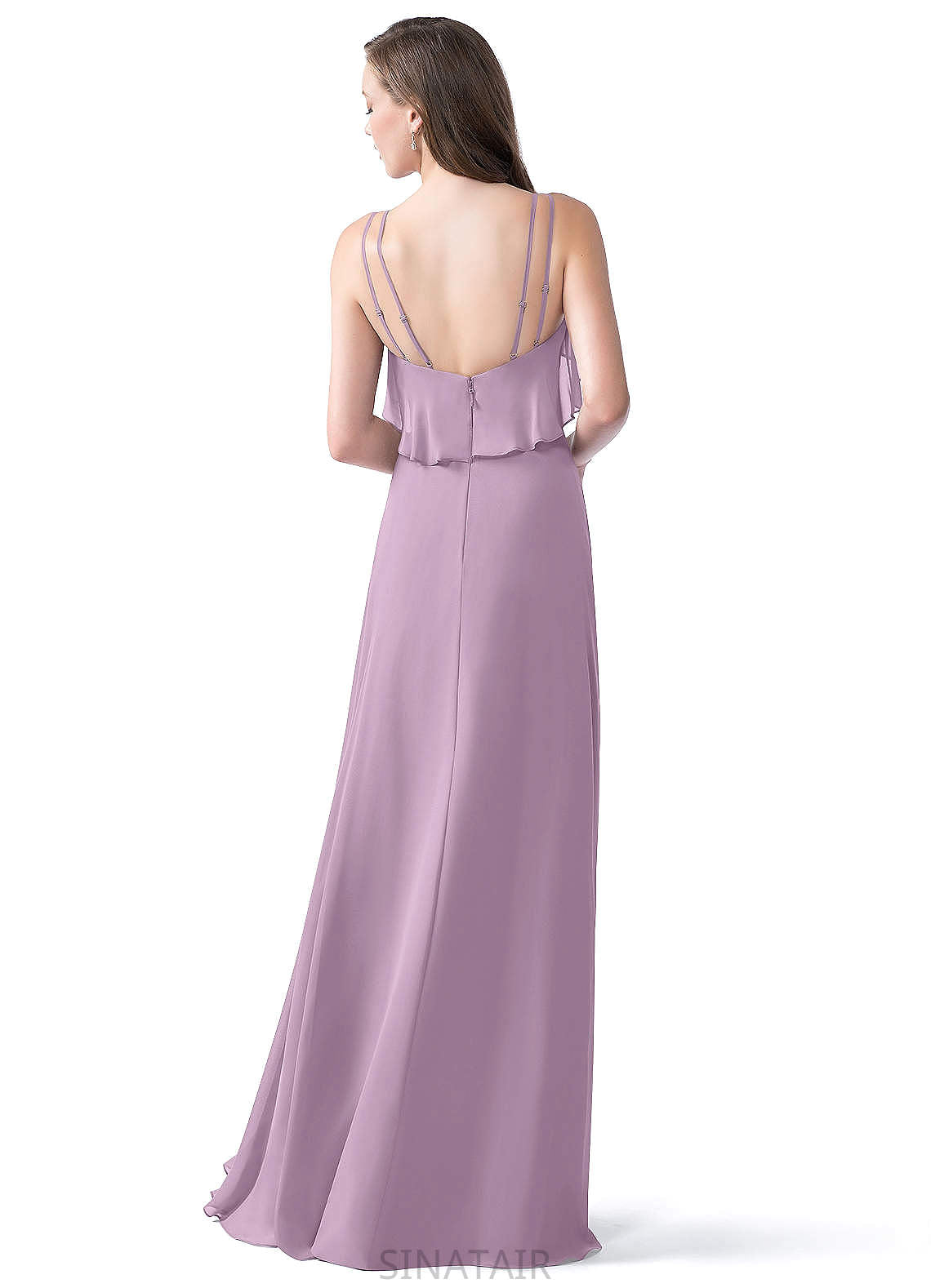 Kenley V-Neck Sleeveless A-Line/Princess Natural Waist Floor Length Bridesmaid Dresses