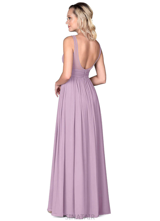 Serenity One Shoulder Floor Length A-Line/Princess Natural Waist Sleeveless Bridesmaid Dresses