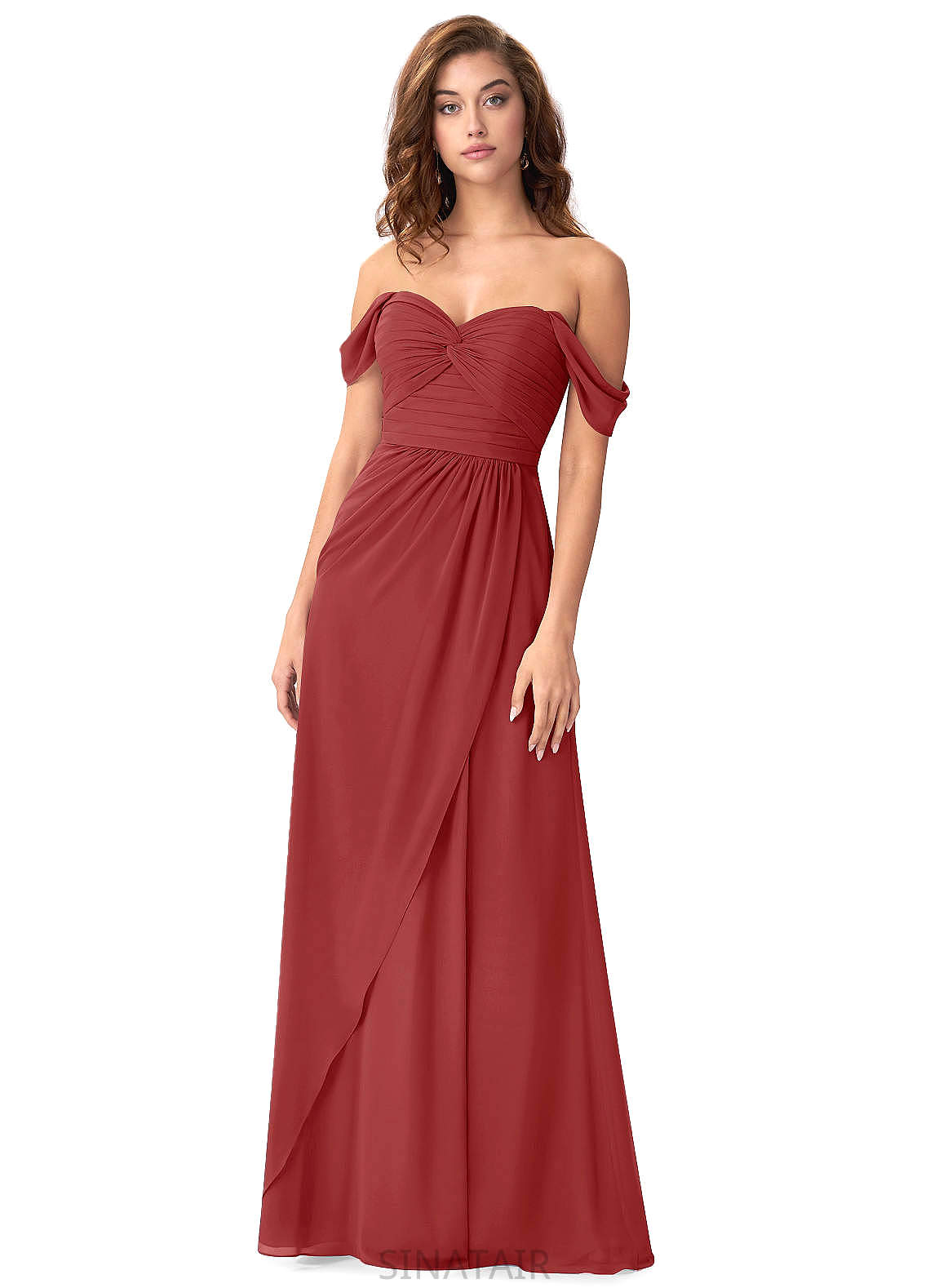 Pancy A-Line/Princess Natural Waist Floor Length Spaghetti Staps Sleeveless Bridesmaid Dresses