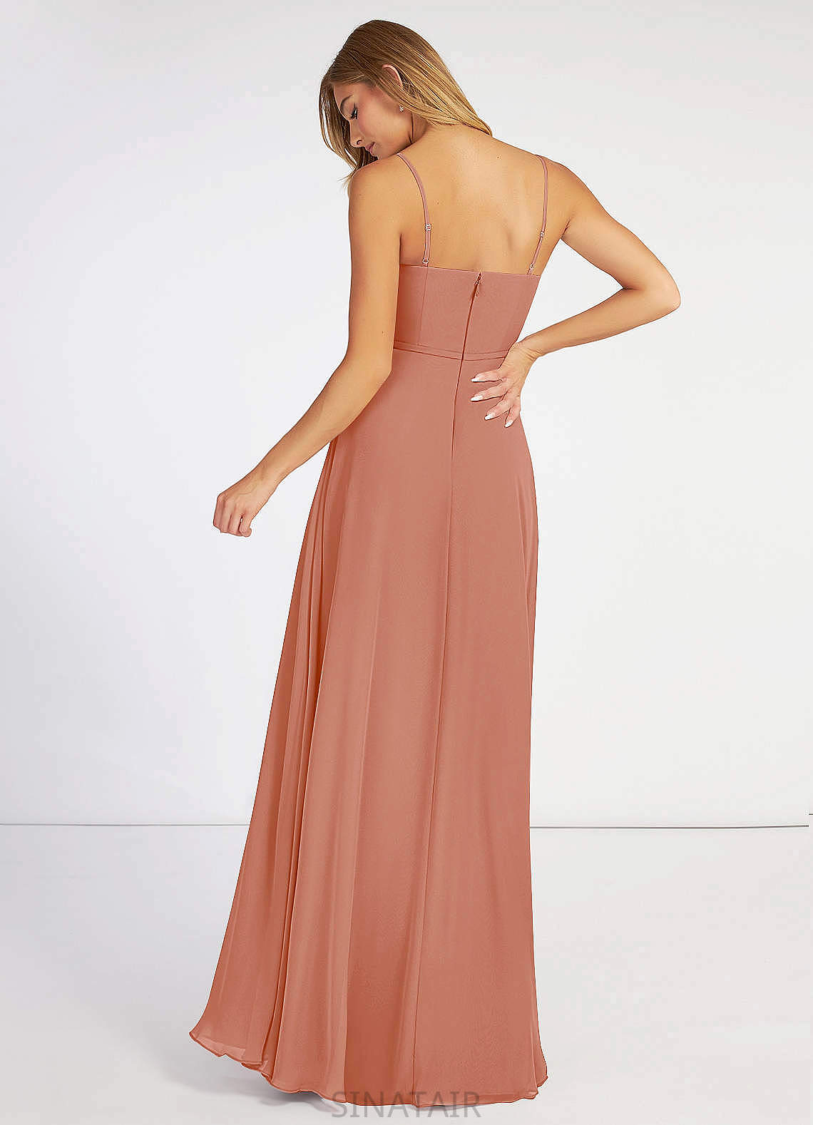 Kay Natural Waist Scoop Floor Length A-Line/Princess Sleeveless Bridesmaid Dresses