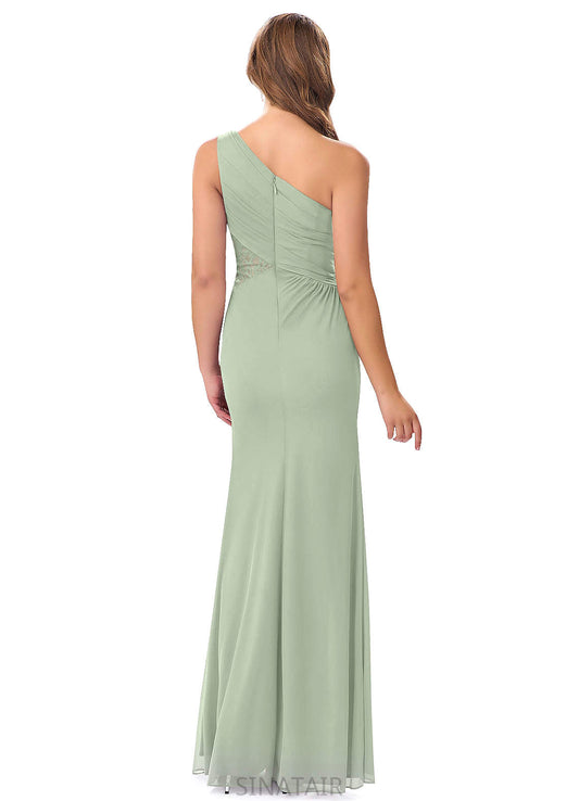 Karli A-Line/Princess Floor Length Natural Waist Sleeveless Straps Bridesmaid Dresses