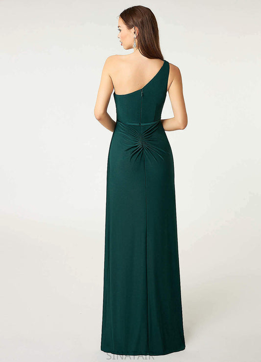 Anastasia A-Line/Princess Natural Waist Floor Length Spaghetti Staps Sleeveless Bridesmaid Dresses