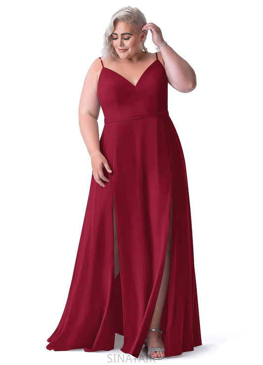 Luciana Natural Waist Knee Length One Shoulder A-Line/Princess Sleeveless Bridesmaid Dresses