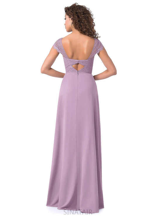 Allie Floor Length Sleeveless Trumpet/Mermaid Natural Waist Spaghetti Staps Spandex Bridesmaid Dresses