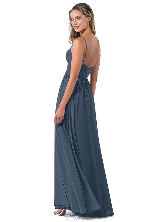 Zariah A-Line/Princess Natural Waist Sleeveless Floor Length Scoop Bridesmaid Dresses