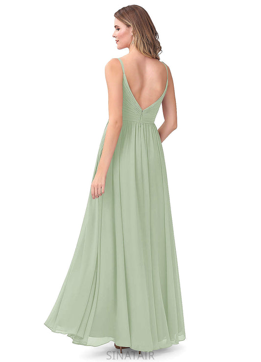 Karissa Sleeveless Floor Length Natural Waist Off The Shoulder Trumpet/Mermaid Spandex Bridesmaid Dresses