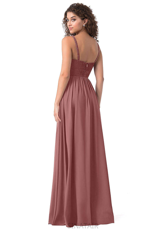 Vivien Scoop Knee Length A-Line/Princess Natural Waist Sleeveless Bridesmaid Dresses