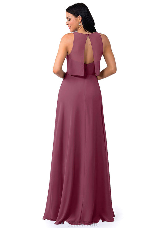 Guadalupe A-Line/Princess Sleeveless Natural Waist Floor Length V-Neck Bridesmaid Dresses