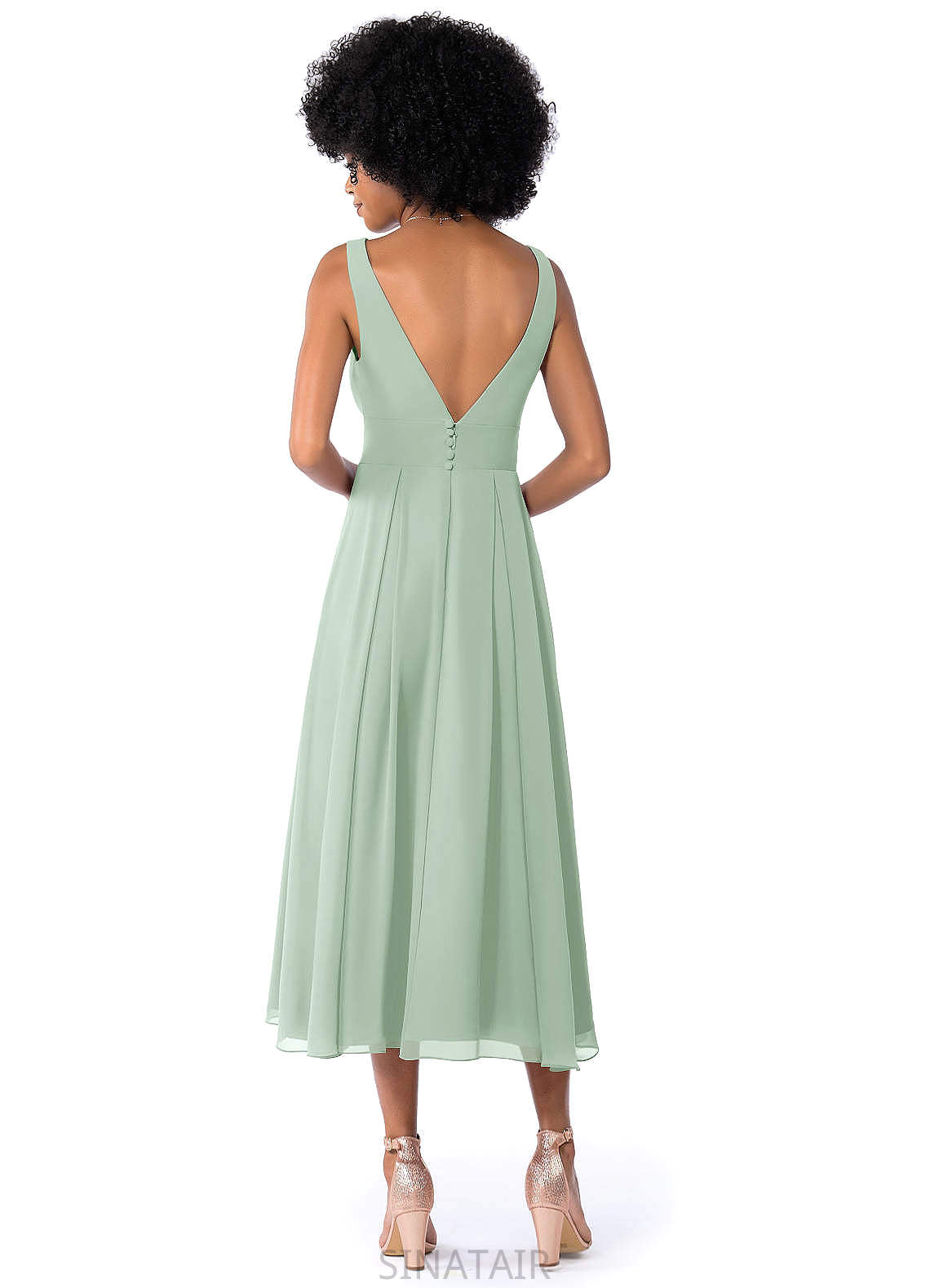 Emely Scoop Cap Sleeves Natural Waist A-Line/Princess Floor Length Bridesmaid Dresses