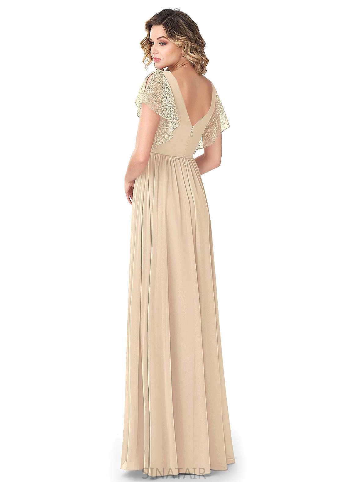 Laurel Sleeveless Natural Waist Scoop A-Line/Princess Floor Length Bridesmaid Dresses