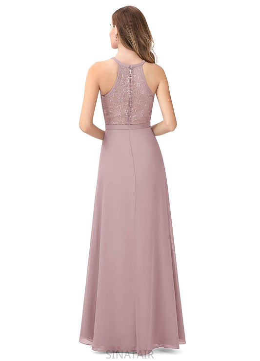 Johanna Natural Waist Floor Length Off The Shoulder A-Line/Princess Sleeveless Bridesmaid Dresses